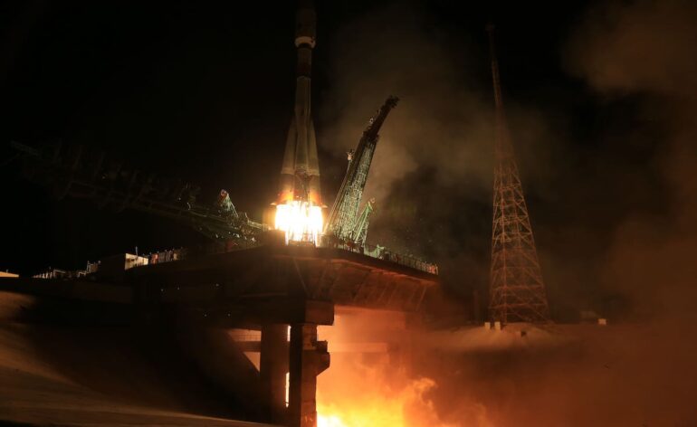 Décollage de Soyuz pour le vol ST35 © Roscosmos