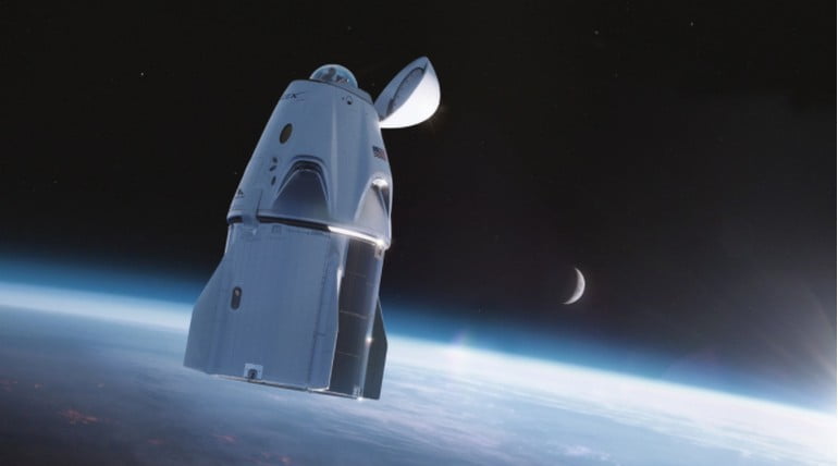 Vue d'artiste de la mission Inspiration4 © SpaceX