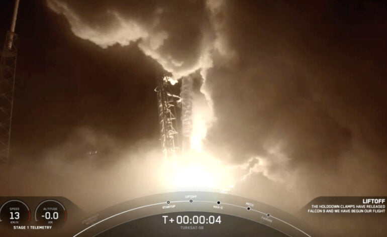 Lancement de Turksat 5B par Falcon 9 © SpaceX