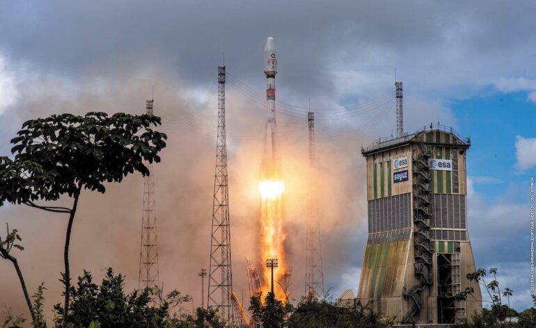 Décollage de Soyuz pour la mission VS 37 © ESA/CNES/Arianespace