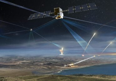 Vue d'artiste des satellites de Northrop Grumman de Tracking Layer de SDA © Northrop Grumman