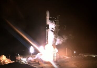 Décollage de Falcon 9 avec EROS-C3 à bord © SpaceX