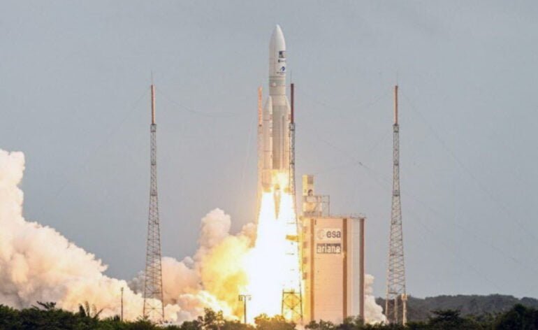 Lancement de JUICE par Ariane 5 © ESA