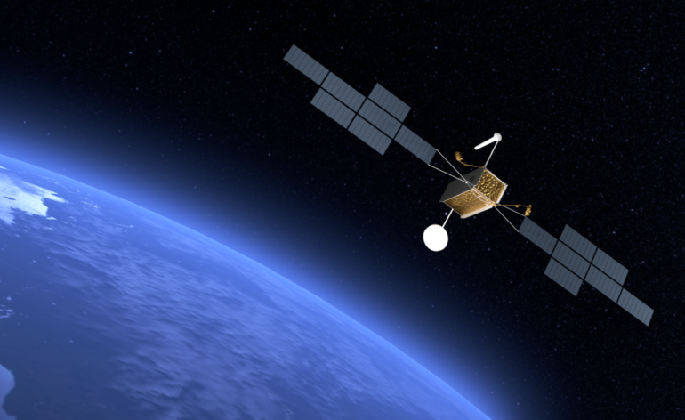 Vue d'artiste de SATCOMBw 3 en orbite © Airbus