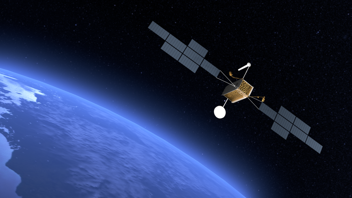 Vue d'artiste de SATCOMBw 3 en orbite © Airbus