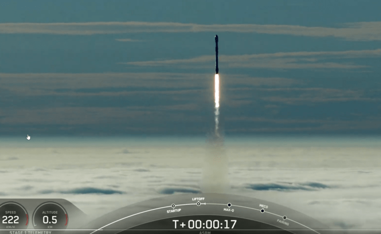 Lancement de la mission ASBM par Falcon 9 © SpaceX