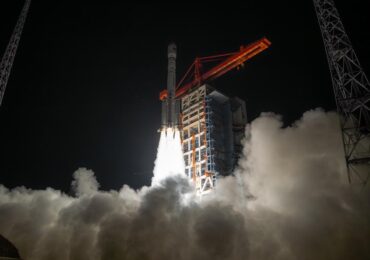 Lancement su deuxième lot de satellites Spacesail par Long March 6A © Xinhua/Zheng Taotao