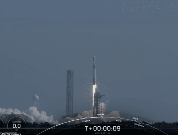 Lancement de Koreasat 6A par Falcon 9 © SpaceX