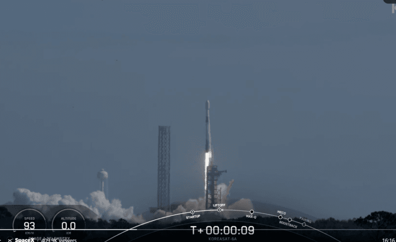 Lancement de Koreasat 6A par Falcon 9 © SpaceX