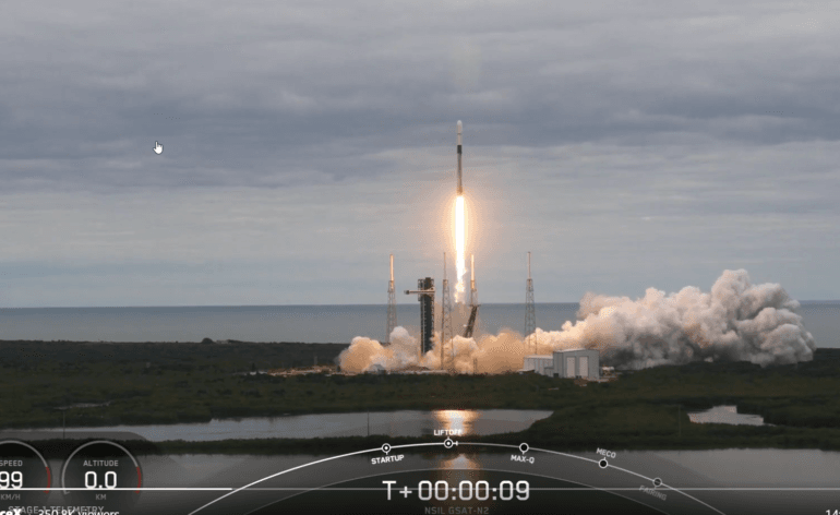 Lancement de CSAT-N2 par Falcon 9 © SpaceX