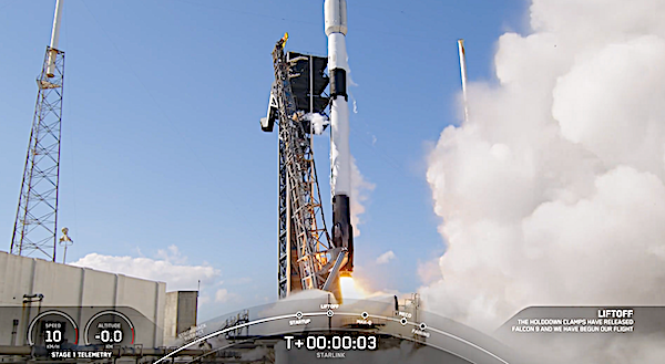 Lancement de Starlink group 12-9 par Falcon 9 © SpaceX