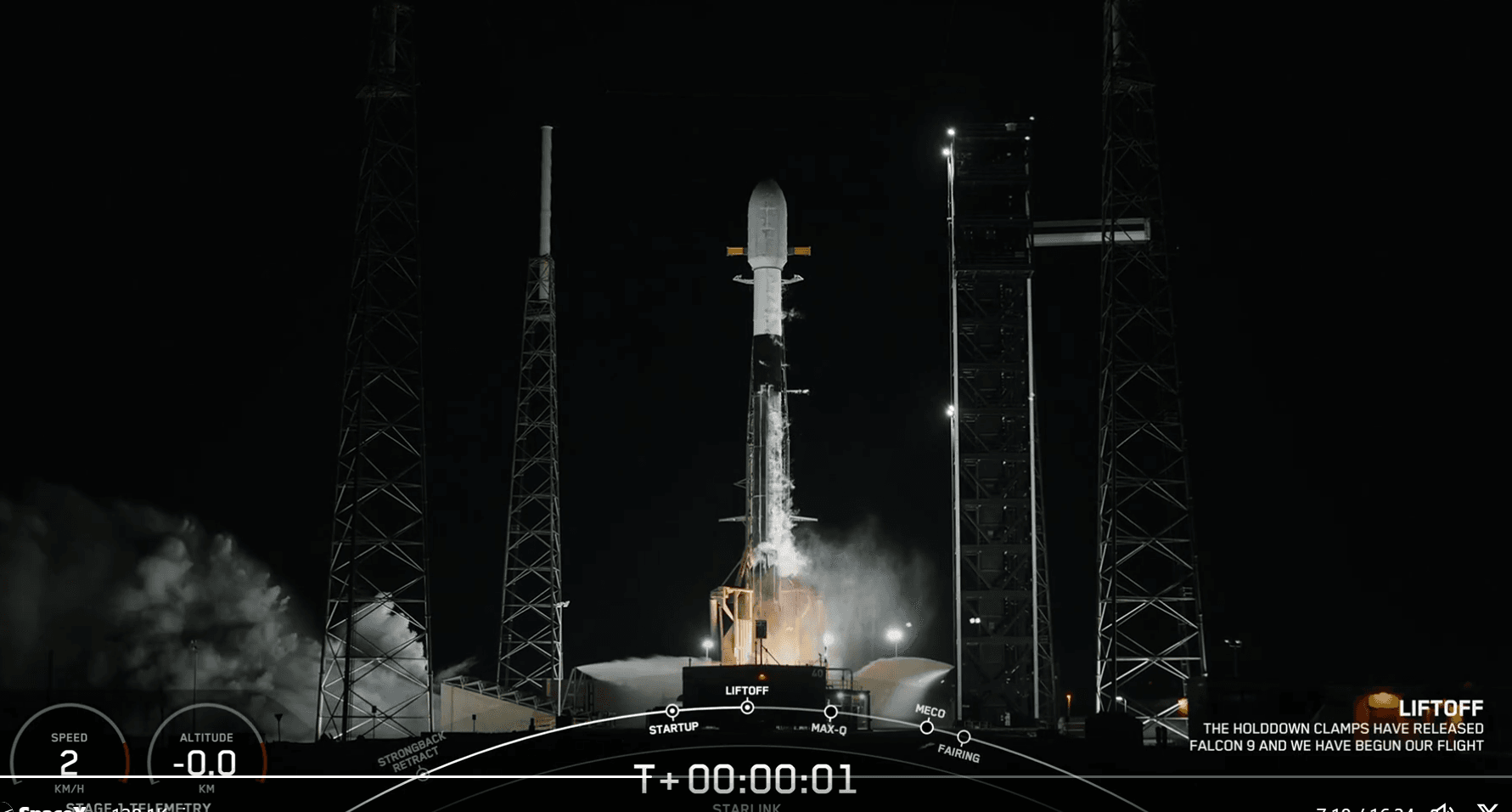 Lancement de Starlink Group 6-73 par Falcon 9 © SpaceX