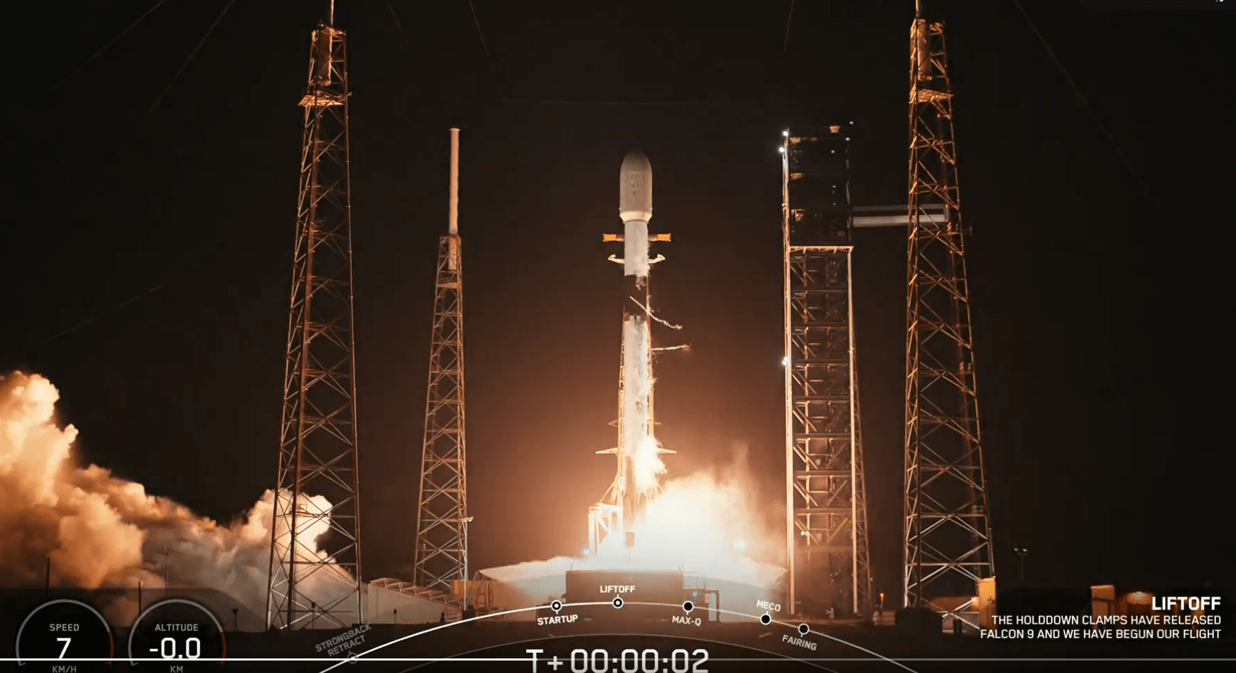 Lancement de Starlink Group 6-75 par Falcon 9 © SpaceX