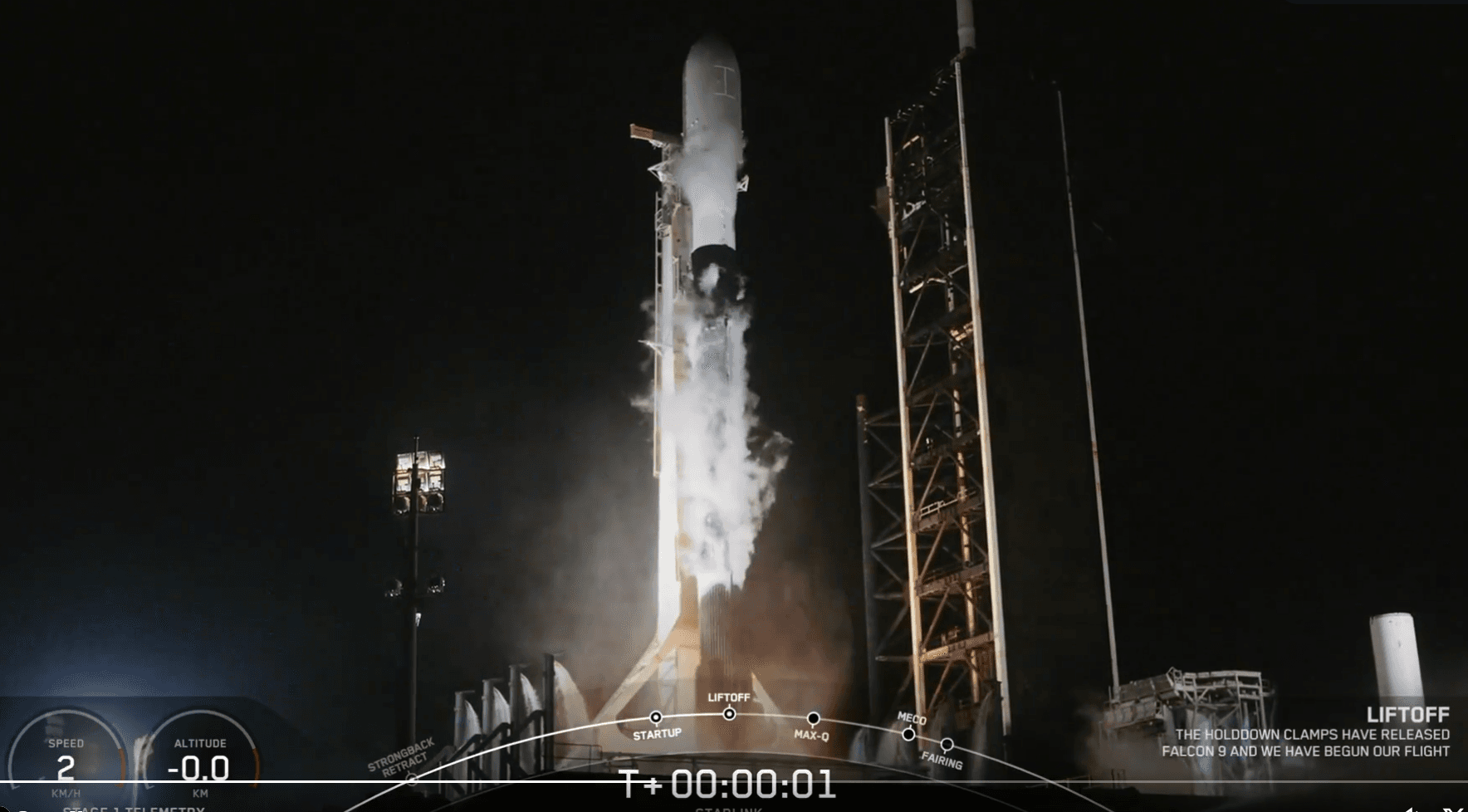 Lancement de Starlink Group 6-84 par Falcon 9 © SpaceX